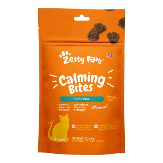 Calming Bites Bacon Flavor for Cats - 30 Count Pouch